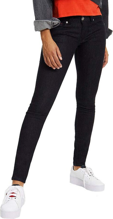 Noir Triple XXX Women's Skinny Cropped Jeans Low Rise Stretch Denim Capri  Pants