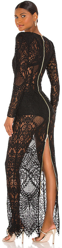 bronx and banco black lace dress