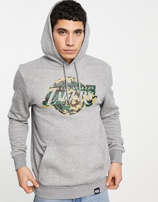 Hoodies and sweatshirts New Era Official Sweatshirt LA Lakers NBA Infill  Team Logo Grey
