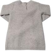 Thumbnail for your product : Il Gufo POMPOMS WOOL KNIT SWEATER DRESS