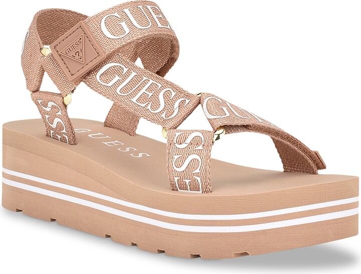GUESS Women's Pink Sandals | ShopStyle
