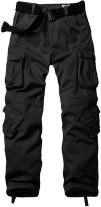 men's thermal lined cargo trousers