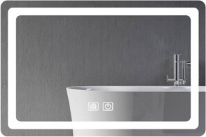 Smart Bathroom Led Mirror 23.59 In. - Waterproof, Energy Efficient Vanity Lighted 15 Clear Reflection