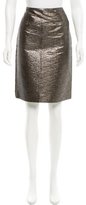 Thumbnail for your product : Lanvin Metallic Knee-Length Skirt w/ Tags