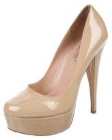 Thumbnail for your product : Alejandro Ingelmo Patent Leather Platform Pumps