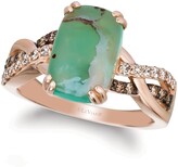 Thumbnail for your product : LeVian Creme Brulee Aquaprase Candy & Diamond (1/3 ct. t.w.) Statement Ring in 14k Rose Gold