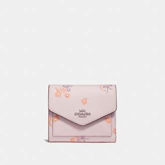 Coach Small Wallet With Floral Bow Print