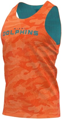 Men's FOCO Aqua/Orange Miami Dolphins Reversible Mesh Tank Top