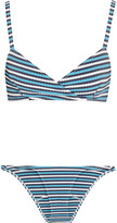 Thumbnail for your product : Lisa Marie Fernandez Yasmin textured pucker triangle bikini