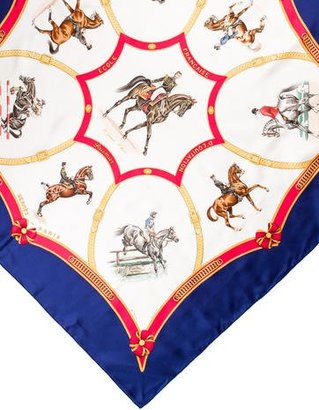 Hermes Ecole Française d'Equitation Silk Scarf