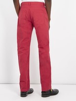 Thumbnail for your product : Wales Bonner Panelled Denim Jeans - Red