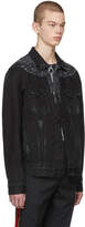 Thumbnail for your product : Marcelo Burlon County of Milan Black Denim Wing Jacket