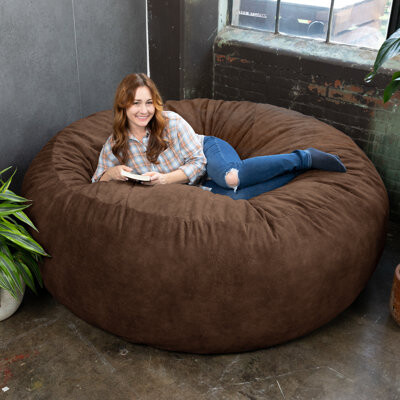Jaxx Saxx 6 Foot Giant Bean Bag Chair For Adults - Wrangler