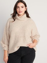 Thumbnail for your product : Old Navy Cozy Shaker-Stitch Turtleneck Tunic Sweater for Women