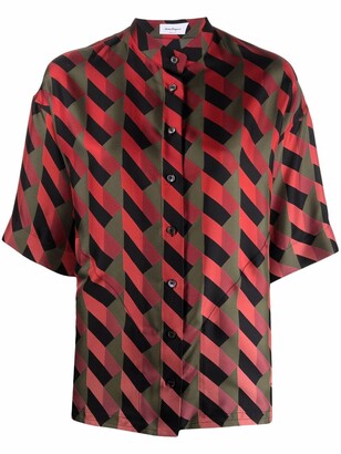 Ferragamo Geometric-Print Shirt