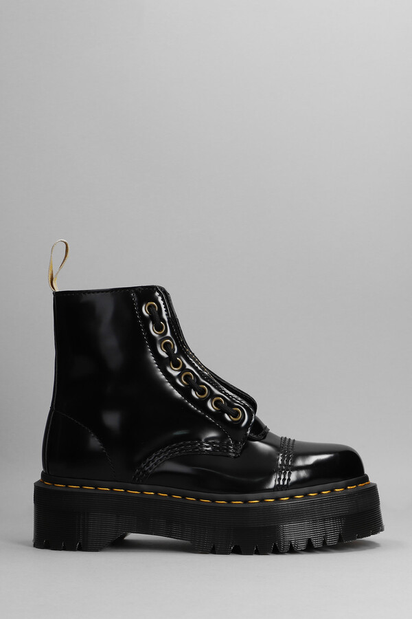 Dr. Martens Sinclair Vegan Combat Boots In Black Leather ShopStyle