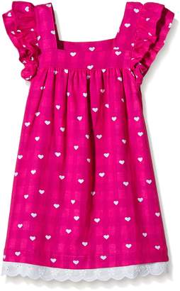 Hatley Girl's Girls Flutter Sleeve Little Hearts Dress