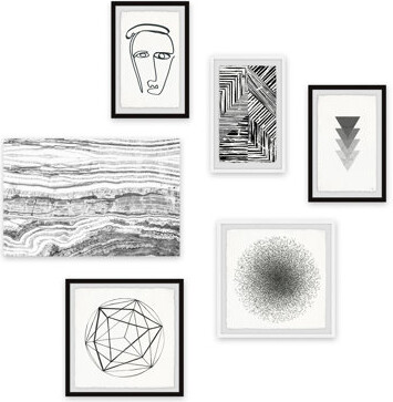 Highland Dunes Alcide 'It's All About Forms Hexaptych'