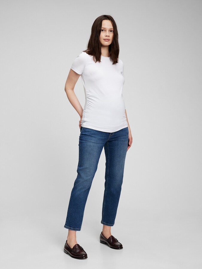 Maternity Side-Panel Rockstar Jeans