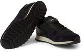 Thumbnail for your product : Alexander McQueen Mesh, Suede and Leather Sneakers