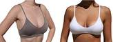 Thumbnail for your product : Anémone Seamless Padded V-Neck Cami Bra 04-2PACK: Black/White