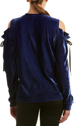 DREW Samantha Dru Cold-Shoulder Tie Top