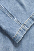 Thumbnail for your product : Frame Twisted Cropped High-rise Wide-leg Jeans - Light denim