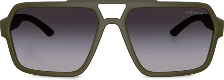Prada Linea Rossa Pilot-Frame Sunglasses