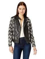 black sequin biker jacket