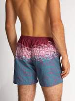 Thumbnail for your product : Thorsun Titan-fit Clay-print Swim Shorts - Mens - Red