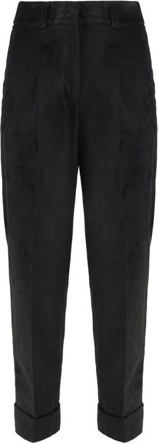 Peserico High-Waist Corduroy Pants