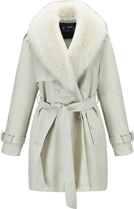 GRAN ORIENTE Women's Faux Leather Motorcycle Jacket - Fashion Biker Coat With Chic Style