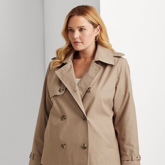 Lauren Woman Ralph Lauren Short Trench Coat - ShopStyle Plus Size 