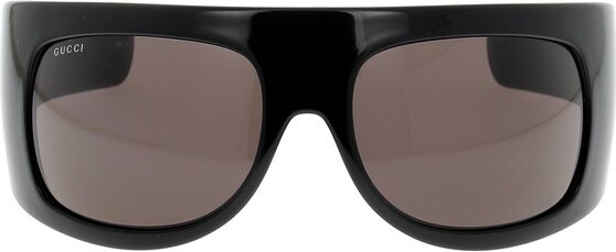 Gucci Men's Mirrored Mask Injection Ski Goggles - Black One-Size