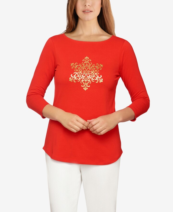 ruby red plus size tops