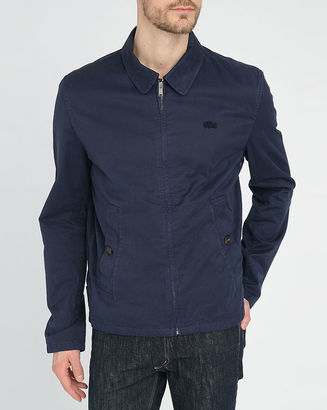 Lacoste Navy Cotton Water-Resistant Jacket