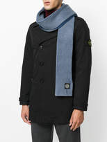 Thumbnail for your product : Stone Island logo ribbed scarf