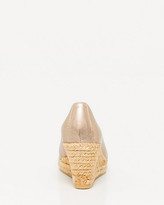 Thumbnail for your product : Le Château Spanish-Made Metallic Canvas Espadrille