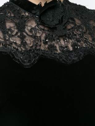 Marchesa lace corset top