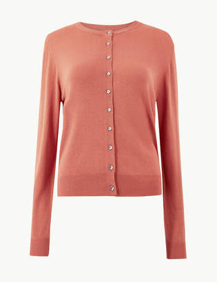 M&S Collection Round Neck Cardigan