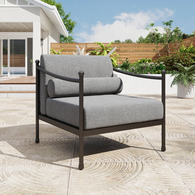 Alphamarts Metal Outdoor Patio Sofa With Cushions