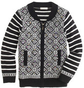 Thumbnail for your product : J.Crew Girls' jeweled snowflake cardigan sweater