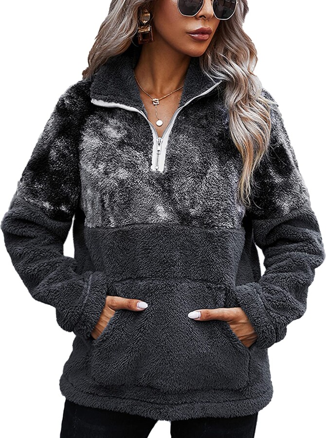 fleece fluffy pullover