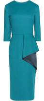 Thumbnail for your product : Vionnet Stretch Ruffle-Trimmed Wool And Angora-Blend Dress