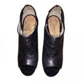 Thumbnail for your product : Chanel Open Toe Mettalic Booties