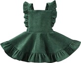 Thumbnail for your product : Karuedoo Baby Girls Velvet Suspender Skirt Infant Toddler Ruffled Casual Strap Sundress Summer Outfit Clothes