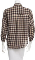 Thumbnail for your product : Equipment Plaid Long Sleeve Top