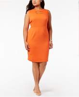 Thumbnail for your product : Kasper Plus Size Cutout Sheath Dress