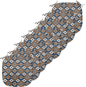 East Urban Home Borders Seamless in Boho Art Indoor/Outdoor Seat Cushion