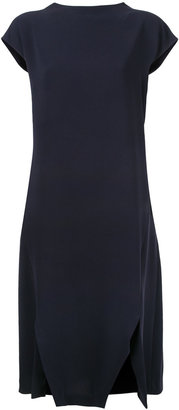 Enfold cap sleeve midi dress - women - Polyester/Triacetate - 36